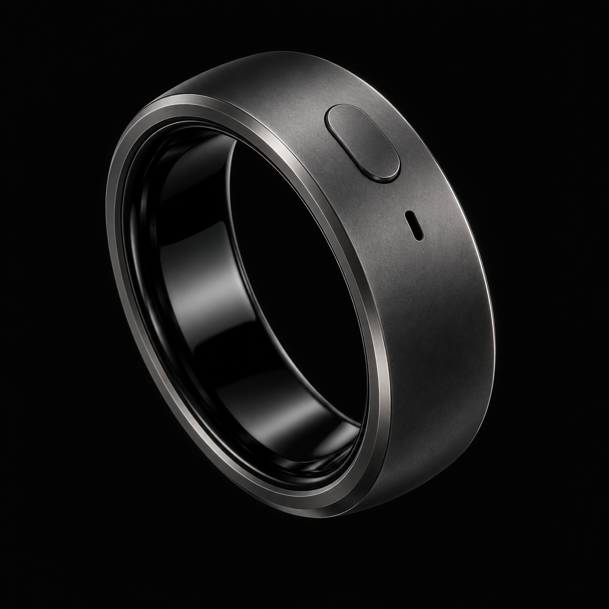 Jase Ring with a recording button and microphone